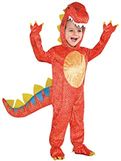 Amscan 884660- Disfraz de dinosaurio para niños- Talla 3-4 Años