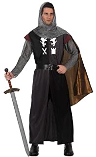 Atosa-70008 Disfraz Caballero Cruzadas- color negro- M-L (70008)