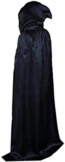 BJ-SHOP Capas de Halloween-Fiesta de Halloween Disfraz Long Black Cloak Unisex Robe Cape para Ninos Adultos