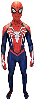 COSPLAY Disfraz de Spider-Man Traje ajustado de cuerpo completo con máscara- version Spider-Man PS4 (L)