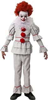 D Y S M A D Gojoy Shop- Disfraz de Payaso Asesino para Niño para Halloween- (Contiene Camiseta- Pantalón y Cuello-4 Tallas) (10-12 años)