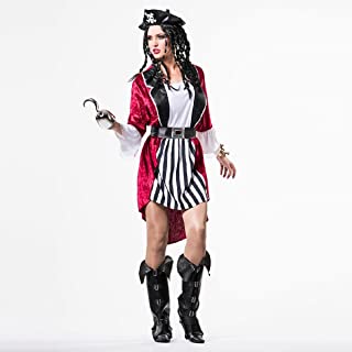 Disfraz de Pirata a Rayas para mujer