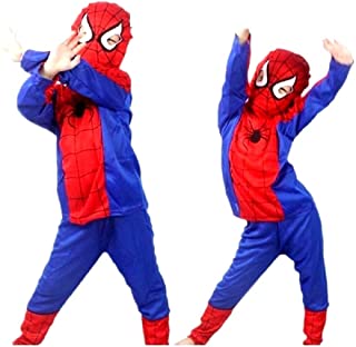 Disfraz de Spiderman - spiderman - disfraces para niños - halloween - carnaval - superhéroe - rojo - niño - talla m - 5-6 años - idea de regalo original spiderman