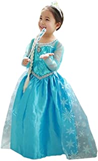 ELSA & ANNA® Princesa Disfraz Traje Parte Las Niñas Vestido (Girls Princess Fancy Dress) ES-DRESS206-SEP