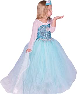 ELSA & ANNA® Princesa Disfraz Traje Parte Las Niñas Vestido (Girls Princess Fancy Dress) ES-FR314 (3-4 Años- ES-FR314)