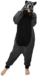 FORLADY Unisex Animal Onesie Raccoon Cosplay Disfraz Adulto Pijamas de Halloween