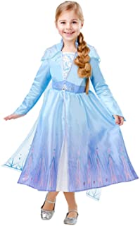 Frozen 2 Deluxe Disfraz Elsa Travel- M- Multicolor- (Rubie.S 300506-M)