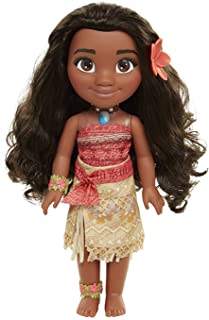 Glop Games- Princesa Disney- muñeca Vaiana Detalle. Fíjate en su Pelo- Vestido- Flor de Polinesia Toddler 35cm (04703)