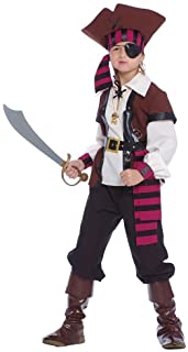 Guirca - Jack Sparrow Disfraz Pirata de los Siete Mares- Multicolor- Niño 10-12 años- 85373