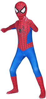 HAMISS - Disfraz de araña para niños (lycra y licra)- color rojo y azul Height 140-150 cm rosso