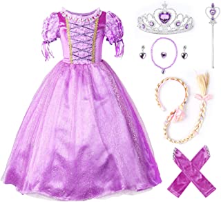JerrisApparel Princesa Vestido de Fiesta niña de Disfraz Carnaval Morado