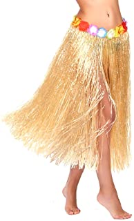 KIRALOVE 60 cm - Falda - Falda - Hawaii - Hawaiana - Moana - vaiana - oceanía - Accesorios - Disfraces de Mujer - Halloween - Carnaval - Cosplay - Idea de Regalo Original Cosplay
