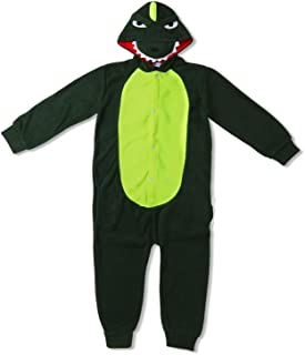 KRAZY TOYS Pijama Animal Entero Unisex para Niños como Ropa de Dormir-Traje de Disfraz para Festival de Carnaval (Dinosaurio- 10-12)