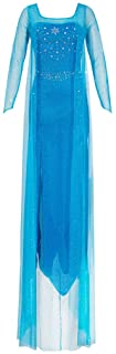 Katara 1768 Vestido de Princesa Elsa Reina de Hielo - Vestido Elegante- disfraz de carnaval- Mujeres- Azul- M