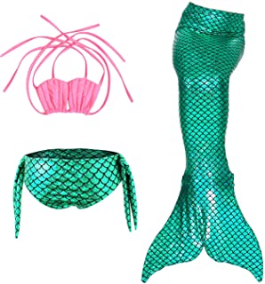 Le SSara Sea-Maid Trajes de baño Sirena Concha Traje de baño 3pcs Bikini Las niñas Establece