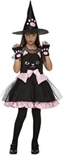 My Other Me Me-204019 Disfraz de bruja gatito para niña- 7-9 años (Viving Costumes 204019)