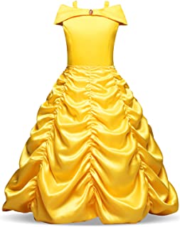 NNJXD Niñas Vestido Largo De Fiesta De Cosplay Disfraz De Carnaval para Princesa
