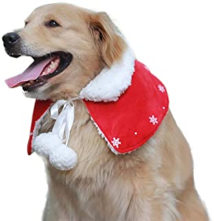 PET HOUND Disfraz para Gato- Capa De Navidad para Mascotas- Capa De Navidad para Perros Medianos Y Grandes- Capa De Navidad para Gatos-S