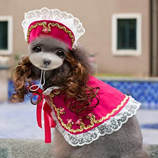PET HOUND Disfraz para Gato- Suministros para Mascotas De Halloween- Ropa para Mascotas De Navidad- Ropa Alternativa Divertida para Mascotas-Rosado-M