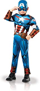 Rubies 640833M Marvel Avengers Capitán América Deluxe - Disfraz infantil para niño- talla M