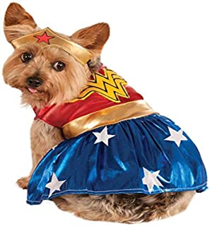 Rubies Disfraz Oficial de Wonder Woman para Perro- Talla Grande
