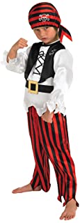 Rubies Fancydressfactory - Disfraz de pirata para niño- talla S (4 años) (883619S)