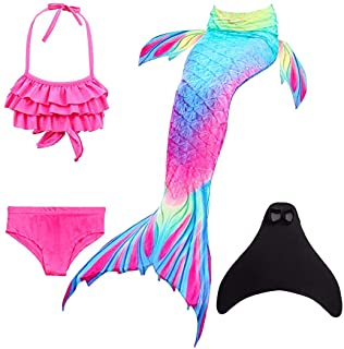 SPEEDEVE Niñas Disfraz de Sirena con Aleta para Nadar