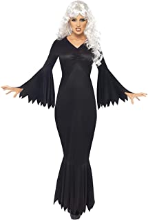 Smiffy.s Smiffys-21777M Halloween Disfraz de vampiresa de Medianoche- con túnica- Color Negro- M-EU Tamaño 40-42 21777M
