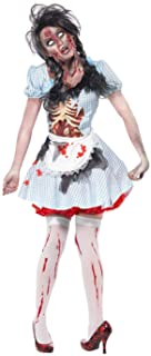 Smiffys Disfraz de chica zombi de Kansas- con vestido- dibujo de látex en el pecho y del -S