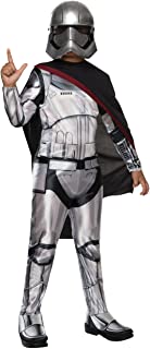 Star Wars - Disfraz de Capitán Phasma Deluxe para niño- infantil Large (8-10 años)