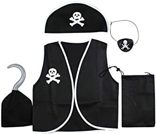 Toyvian Disfraces de Pirata-Traje de bucanero Pirata Cosplay para niño niños