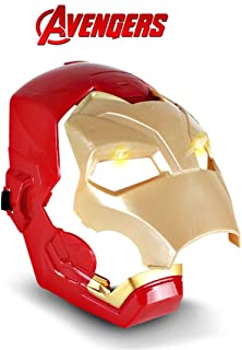 XUEE Máscara de Halloween Navidad para niños- Juego de Roles Luminous Spider Man Máscara de Carnaval Accesorios para Fiestas Infantiles con Luces Máscara Brillante-G