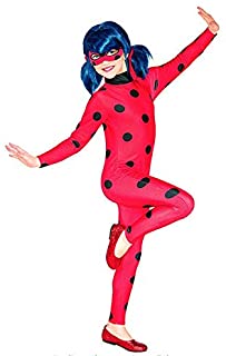 riou Disfraz Miraculous Ladybug - Disfraz para niños Cosplay para Carnaval Navidad Halloween Ropa-1PC Romper + 1PC Mask + 1PC Bag