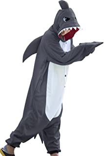 wotogold Pijamas de Tiburón Animal Trajes de Cosplay Adultos Unisex